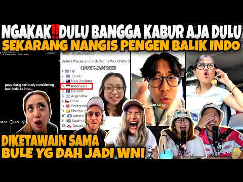 PANIK🤣‼️DLU BANGGA KABUR AJA DULU‼️SKRG NANGIS PENGEN BALIK INDO‼️DIKETAWAIN BULE YG DAH JADI WNI🤣