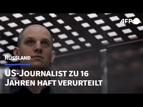 US-Journalist Gershkovich in Russland zu 16 Jahren Haft verurteilt | AFP