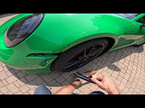 Porsche 992 front turn signal replacement - Amber to Clear!!  Easy, quick, impactful mod.