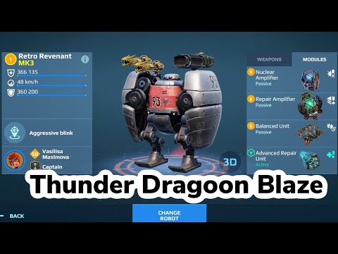 Revenant Thunder Blaze High damage output | War Robots Gameplay