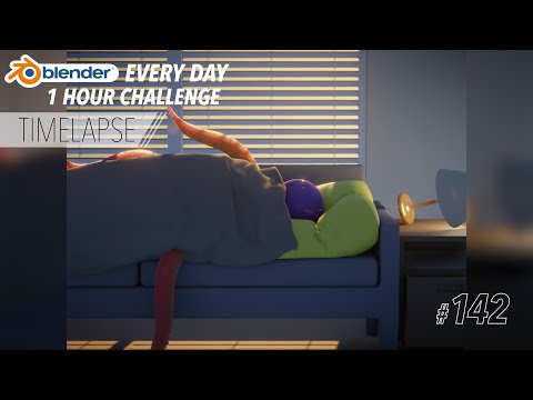 Waking up with Geometry Nodes and Cloth Simulations - Blender Every Day #142