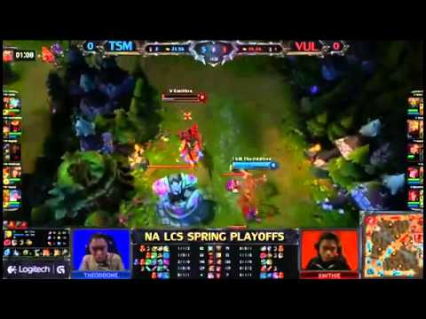 TSM Theoddone Chogath VS VUL Game 1   Fan Made Highlights   NA LCS Playoff 2013 MUST SEE