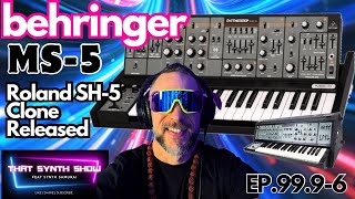 Video thumbnail for BREAKING: BEHRINGER MS-5 ROLAND CLONE IS HERE AND WOW!!!! THAT SYNTH SHOW EP.99.9-6 by SYNTH SAMURAI