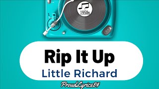 Rip It Up Lyrics Little Richard