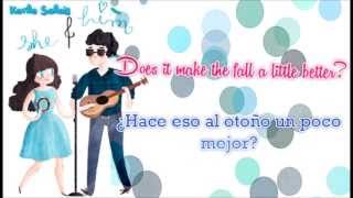 She &amp; Him - Somebody Sweet To Talk To - Lyrics / Subtítulos en español
