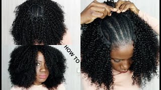 HOW TO : CROCHET NO.. No Sew In.. NO LEAVE OUT.. Fix YOUR HAIR IN LESS THAN 5 MINUTES (HOW TO)