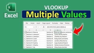 Download the video "VLOOKUP to Return Multiple Values in Excel"