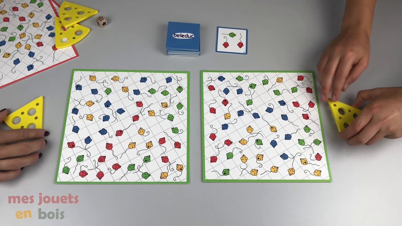 Jeu de société en bois pour enfant - La chasse aux souris