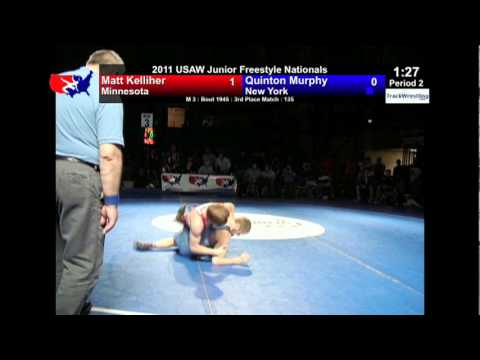 Junior Freestyle 3rd 135 - Quinton Murphy (NY) vs. Matt Kelliher (MN)