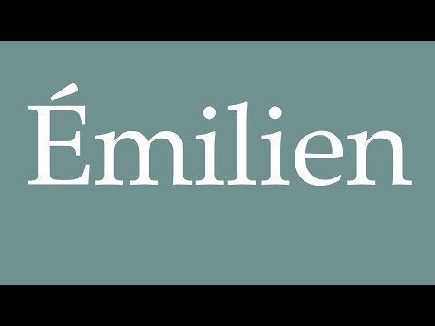 How to Pronounce ''Émilien'' (Emilien) Correctly in French