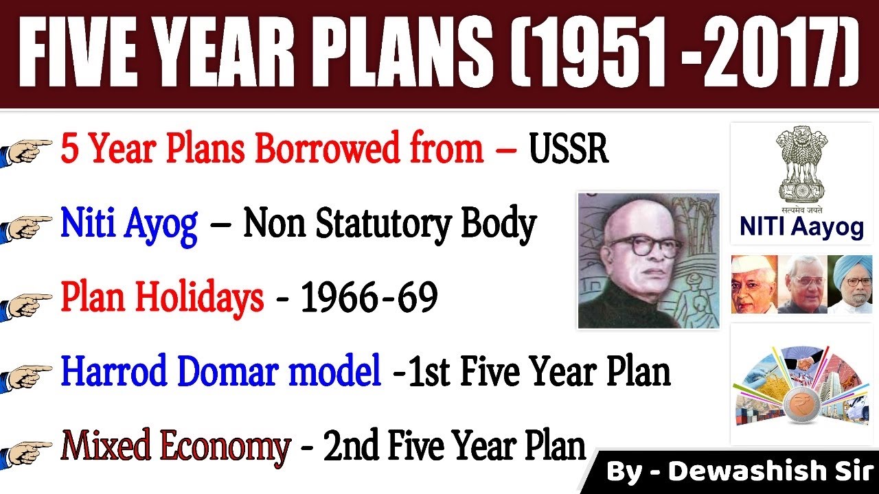 Five Years Plan In India | Planning Commission , NITI Ayog | 5 Years Plan Important Facts |Dewashish