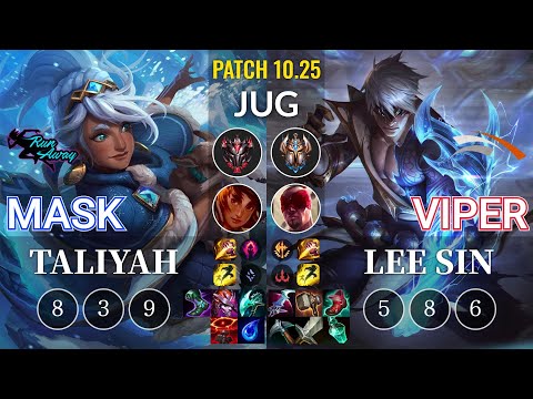 RNW Mask Taliyah vs HLE Viper Lee Sin Jungle - KR Patch 10.25