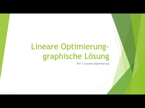 Lineare Optimierung: Grafische Lösung