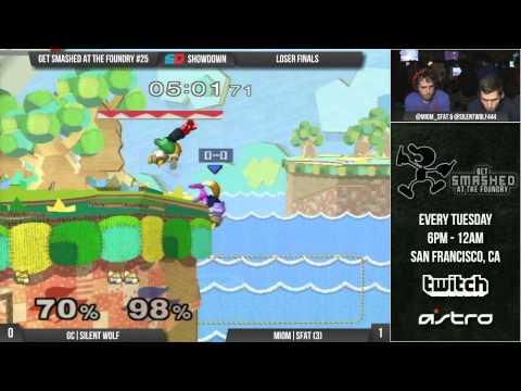Get Smashed at the Foundry #25 - Loser Finals: GC|Silent Wolf (Fox) vs MIOM|SFAT (Fox)