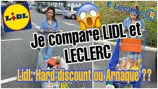 JE COMPARE LIDL ET LECLERC !!! JE NE M’ATTENDAIS VRAIMENT PAS À ÇA 😱😱😱