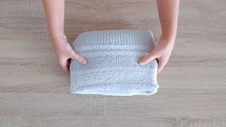 Cómo doblar jerséis para que ocupen menos