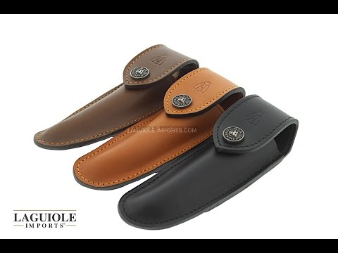 Laguiole Nature GM -  Leather Sheath for 12cm Knives by Max Capdebarthes