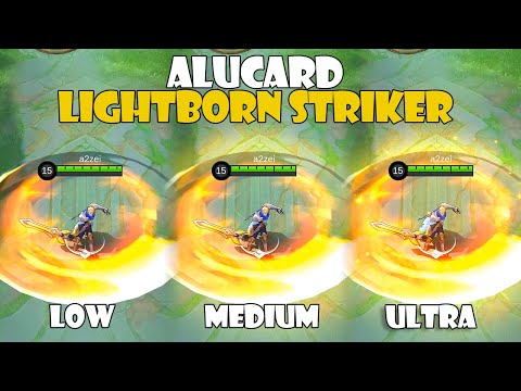 Alucard Lightborn Striker in Diffirent Graphics Settings MLBB