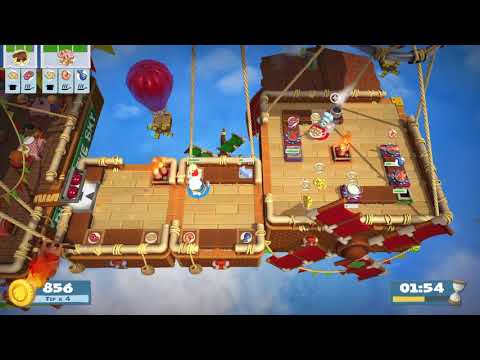 Overcooked 2 [World Record] Lvl 2-2 - 2 players - Score: 2172