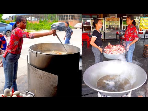 $5 Beef Bone Noodle Soup That Sells Out Daily! 🇰🇭