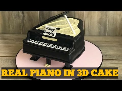 Easy 3D Grand Piano Cake Tutorial