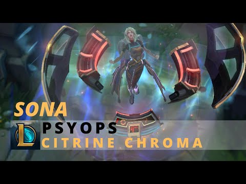 PsyOps Sona Citrine Chroma - League Of Legends