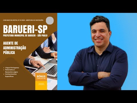 Apostila Concurso Prefeitura de Barueri - SP 2026 - Agente de Administração Pública
