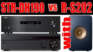 Sony STR DH190  vs Yamaha R-S202 Comparison with KEF LS50M [Blind Test] BEST UNDER $200 RECEIVER