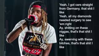 Fetty Wap ft Monty - Shit I Like (Lyric Video)