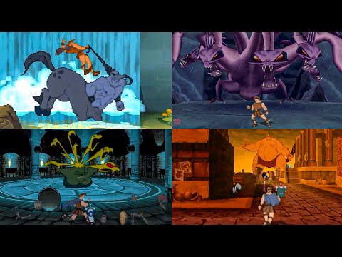 Disney's Hercules Action Game [US Re-Release] - ALL BOSSES, FULL HD 60FPS
