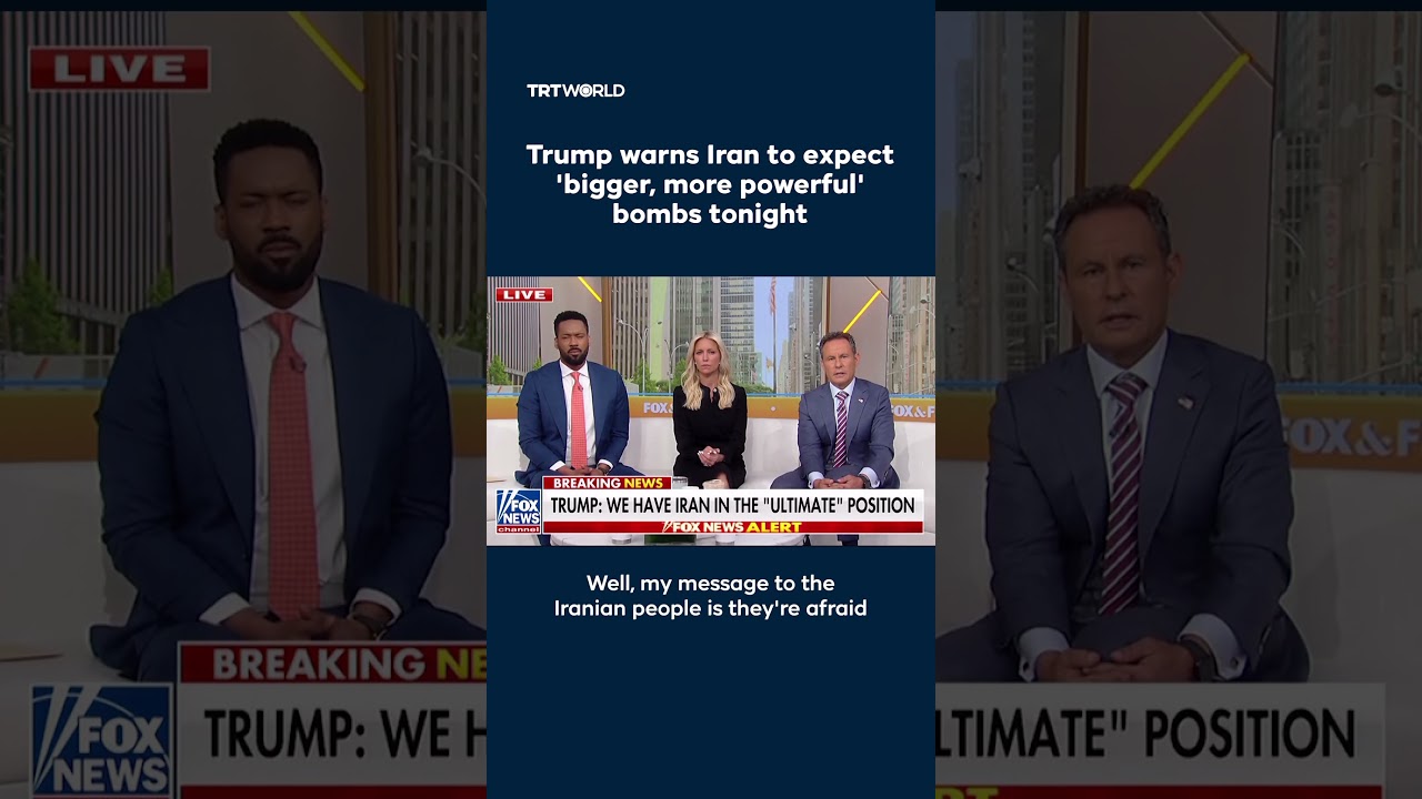 Video | Trump warns Iran to expect 'bigger, more powerful' bombs tonight