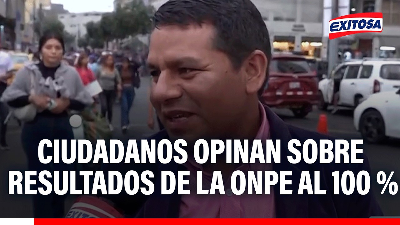 🔴🔵 Ciudadanos opinan sobre segunda vuelta confirmada entre Keiko Fujimori y Roberto Sánchez