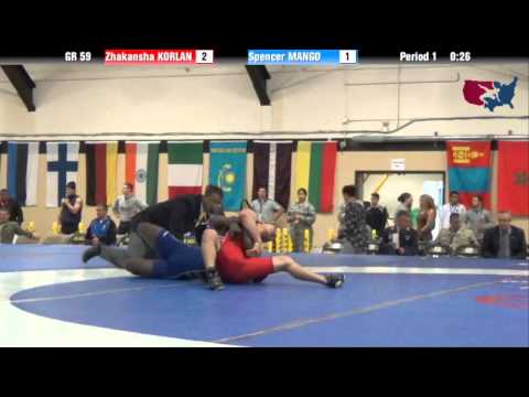59 KG Bronze - Zhakansha Korlan (KAZ) vs Spenser Mango (USA)