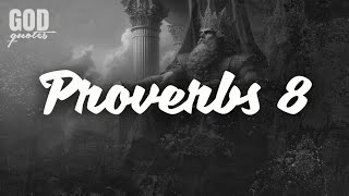 Proverbs 8 (NIV) - Wisdom's Call | God Quotes | Audio Bible | Bible Reading