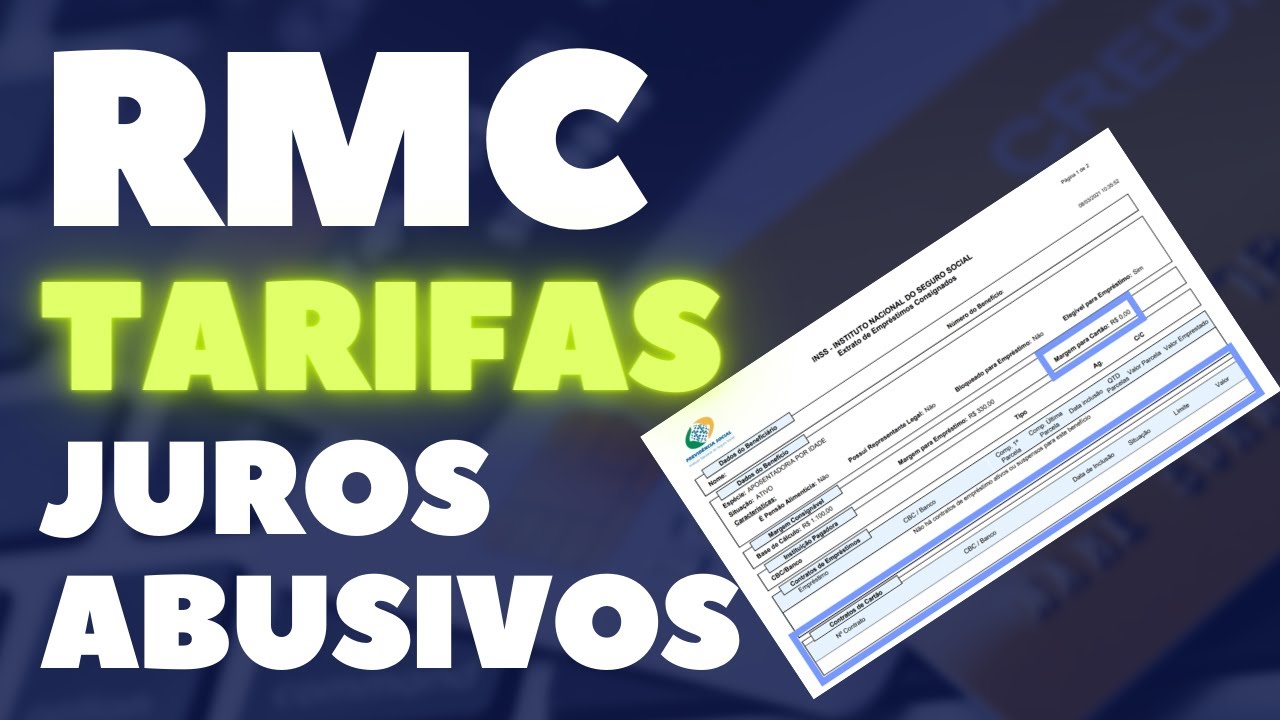 FIQUE LIVRE DE SEU CARTÃO CONSIGNADO (RMC) RECUPERE VALORES DE JUROS e ainda LIBERE SUA MARGEM