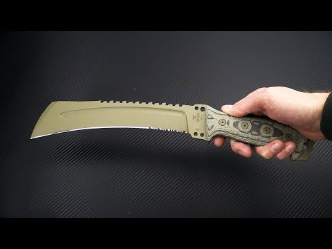 Buck Talon Chopper 0808BRX2 Coyote Tan Cerakote 5160 Micarta Combat and  Survival Fixed Blade Knife For Sale