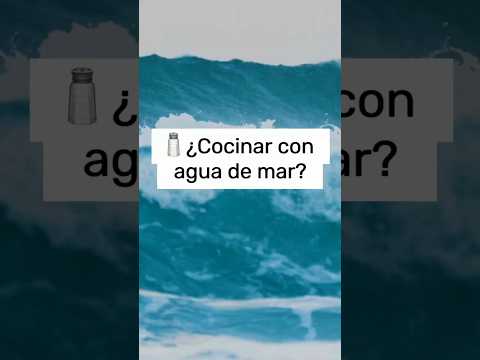 🌊 ¿Cocinar con agua de mar?