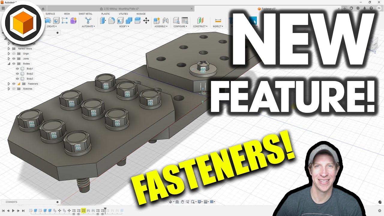 FASTENERS for Fusion 360 are Here! (New Feature!)