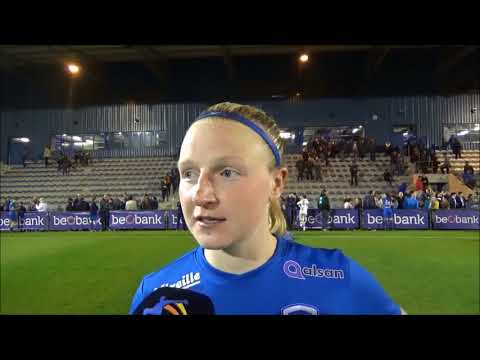 20180413 Interview met KRC Genk Speelster Silke Leynen na de kwalificatie voor de Beker finale