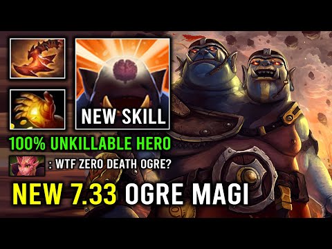 NEW 7.33 Dumb Luck Skill Ogre Magi Hyper Mid Carry 100% Unkillable with First Item Midas Dota 2