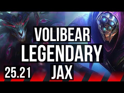 VOLIBEAR vs JAX (TOP) | 9 solo kills, Legendary | EUW Master | 25.21