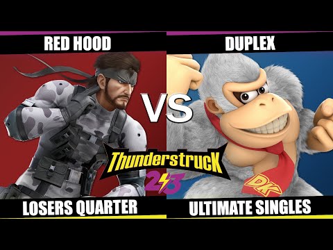 ThunderStruck 2023 Losers Quarter - Red Hood(Snake) Vs Duplex(DK) Smash Ultimate - SSBU