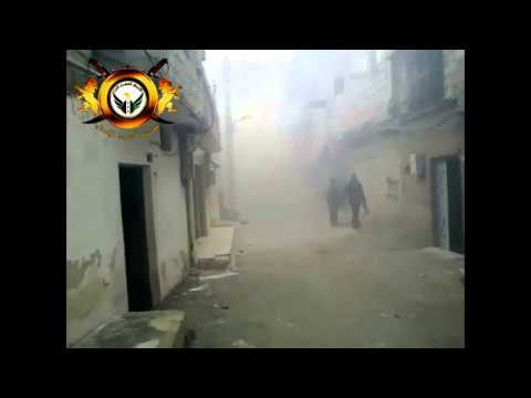 تمشيط وحرق منازل الشبيحة في بلدة السبينة في ريف دمشق من قبل كتيبة أسود الإسلام