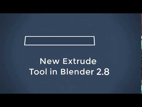 New Extrude tool in Blender 2.8 .New Features of blender 2.8
