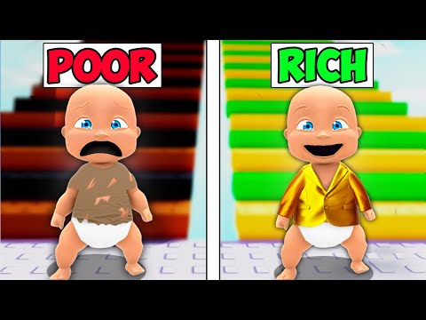 Baby Plays RICH vs POOR Obby!