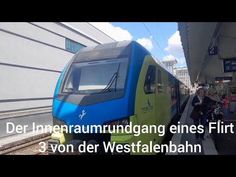 Der Innenraumrundgang eines Flirt 3 von der Westfalenbahn