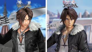 Dissidia Final Fantasy - All Character Models Comparison - Dissidia 012 vs Dissidia NT