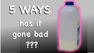 5 Ways to know if milk has gone bad / is spoiled