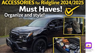 2024-2026 Honda Ridgeline MUST-HAVE Accessories! Organize, Protect & Style Your Truck