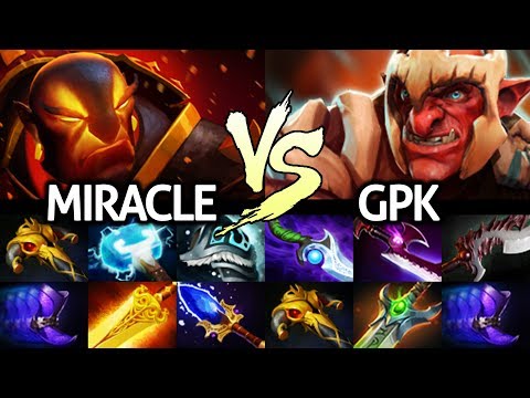 MIRACLE Ember Spirit VS GPK Troll Warlord - Crazy Battle Top Carry 7.25 Dota 2